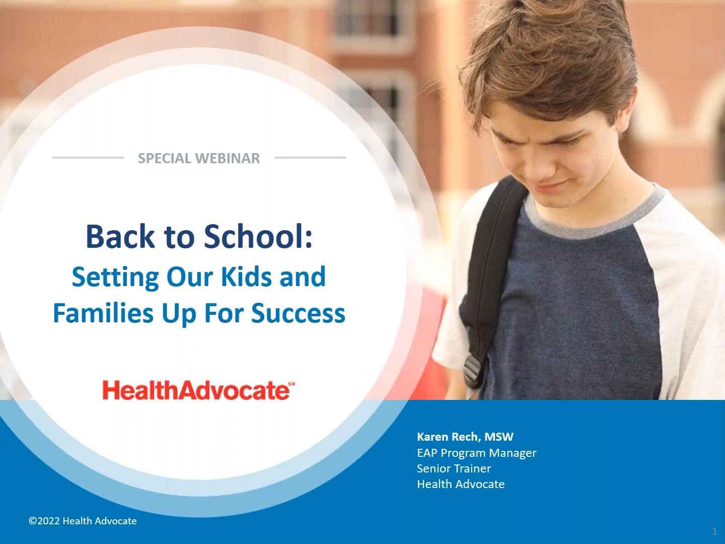 Back-to-School: Setting Our Kids and Families Up for Success Webinar thumbnail