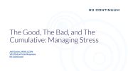 The Good the Bad and the Cumulative: Is All Stress Equal Webinar