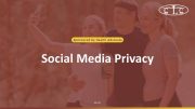 Managing Privacy on Social Media webinar thumbnail